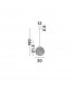 Mirano Globe Pendant Ceiling Light Clear Structured Glass Brushed Gold Steel LED E27-6