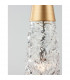 Kovac 5 Light Bar Pendant Ceiling Light Brushed Gold Steel Clear Structured Glass LED G9-4