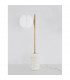 Cantona Globe Table Lamp White Opal Glass Brass Gold Marble LED G9-3