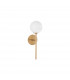 Cantona Wall Lamp White Opal Glass Brass Gold LED G9-1