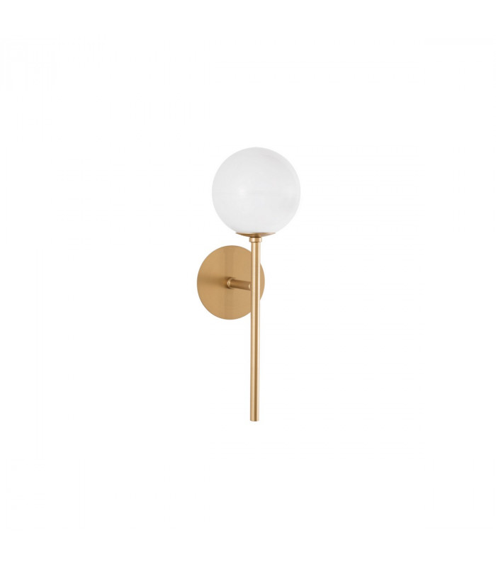 Cantona Wall Lamp White Opal Glass Brass Gold LED G9-1