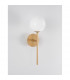 Cantona Wall Lamp White Opal Glass Brass Gold LED G9-3