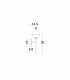 Cantona Wall Lamp White Opal Glass Brass Gold LED G9-5