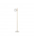Cantona Floor Lamp White Opal Glass Brass Gold Marble LED E27-1