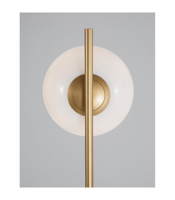Cantona Floor Lamp White Opal Glass Brass Gold Marble LED E27-2