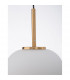 Lato 22cm Globe Pendant Ceiling Light Opal Glass Antique Brass Metal Black Fabric Wire LED E27-3