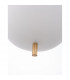 Lato 22cm Globe Pendant Ceiling Light Opal Glass Antique Brass Metal Black Fabric Wire LED E27-5