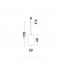 Lato 22cm Globe Pendant Ceiling Light Opal Glass Antique Brass Metal Black Fabric Wire LED E27-6
