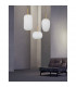 Lato 27cm Globe Pendant Ceiling Light Opal Glass Antique Brass Metal Black Fabric Wire LED E27-2