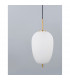 Lato 27cm Globe Pendant Ceiling Light Opal Glass Antique Brass Metal Black Fabric Wire LED E27-3