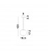 Lato 18.5cm Globe Pendant Ceiling Light Opal Glass Antique Brass Metal Black Fabric Wire LED E14-5