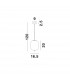 Lato 16.5cm Globe Pendant Ceiling Light Opal Glass Antique Brass Metal Black Fabric Wire LED E14-8