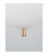 Lato 15.8cm Globe Pendant Ceiling Light Opal Glass Antique Brass Metal Black Fabric Wire LED E14-6