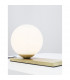 Juliet Globe Table Lamp Opal Glass Brass Metal Base LED E14-2