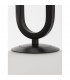 Grus Globe Pendant Ceiling Light Matt Black Metal Opal Glass LED E27-4