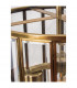Celso 3 Light Lanterns Pendant Ceiling Light Antique Metal Brass Clear Glass LED E27-3