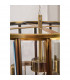 Celso 3 Light Lanterns Pendant Ceiling Light Antique Metal Brass Clear Glass LED E27-4