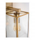 Flavio Outdoor Wall Lantern Antique Metal Brass Clear Glass LED E27-2