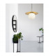 Obbit Globe Pendant Ceiling Light Opal Glass Gold Metal LED E27-2