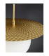Obbit Globe Pendant Ceiling Light Opal Glass Gold Metal LED E27-3
