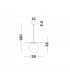 Obbit Globe Pendant Ceiling Light Opal Glass Matt Black Metal LED E27-4