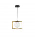 Juliet Globe Pendant Ceiling Light Brass Black Metal White Opal Glass LED E14-1