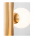 Jaklin 3 Light Globe Pendant Ceiling Light Opal Glass Antique Brass Metal Gold Fabric Wire LED G9-6