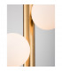 Jaklin 5 Light Globe Pendant Ceiling Light Opal Glass Antique Brass Metal Gold Fabric Wire LED G9-5