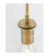 Prisma Dome Pendant Ceiling Light Clear Glass Gold Metal LED E27-8