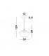Prisma Dome Pendant Ceiling Light Clear Glass Gold Metal LED E27-9