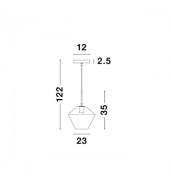 Prisma 23cm Dome Pendant Ceiling Light Gold Metal Clear Glass LED E27-5