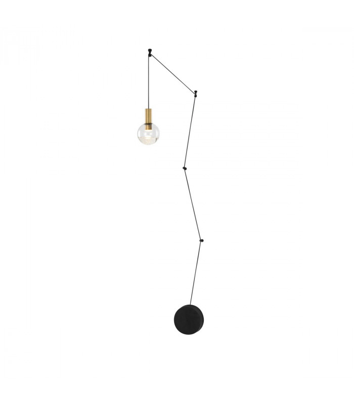 Belar Integrated LED Pendant Ceiling Light Clear Glass Brass Metal LED 4.8W 336Lm 3000K-1