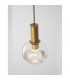 Belar Integrated LED Pendant Ceiling Light Clear Glass Brass Metal LED 4.8W 336Lm 3000K-4