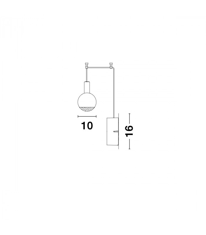 Belar Integrated LED Pendant Ceiling Light Clear Glass Brass Metal LED 4.8W 336Lm 3000K-8