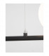 Impero 4 Light Bar Pendant Ceiling Light White Frosted Glass Black Metal LED G9-6