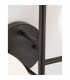 Impero 2 Light Wall Lamp White Frosted Glass Black Metal LED E14-5