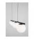 Joline Bar Pendant Ceiling Light Sandy Black Metal Aluminium White Opal Glass LED 32W 2060Lm 3200K-2