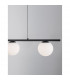 Joline Bar Pendant Ceiling Light Sandy Black Metal Aluminium White Opal Glass LED 32W 2060Lm 3200K-3