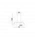 Joline Bar Pendant Ceiling Light Sandy Black Metal Aluminium White Opal Glass LED 32W 2060Lm 3200K-5