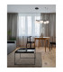Joline Integrated LED Pendant Ceiling Light Sandy Black Metal Aluminium White Opal Glass LED 40W 2580Lm 3200K-2