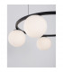 Joline Integrated LED Pendant Ceiling Light Sandy Black Metal Aluminium White Opal Glass LED 40W 2580Lm 3200K-4