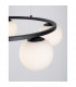 Joline Integrated LED Pendant Ceiling Light Sandy Black Metal Aluminium White Opal Glass LED 40W 2580Lm 3200K-5