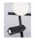 Joline Integrated LED Table Lamp Sandy Black Metal Aluminium White Opal Glass Switched LED 6W 450 Lm 1x3W 200Lm 3200K-3
