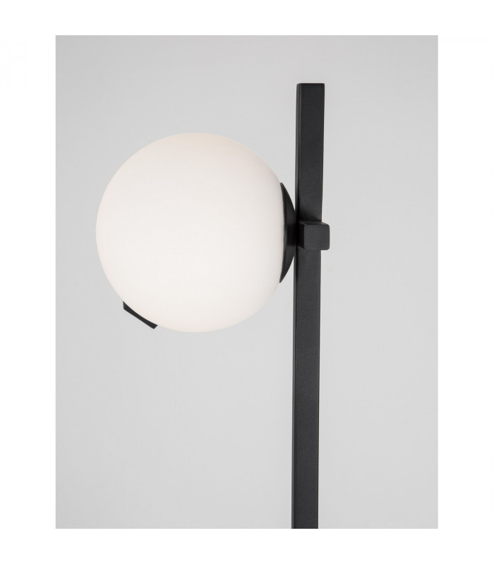 Joline Reading Lamp Sandy Black Metal Aluminium White Opal Glass Switched LED 6W 450Lm 1x3W 200Lm 3200K-5