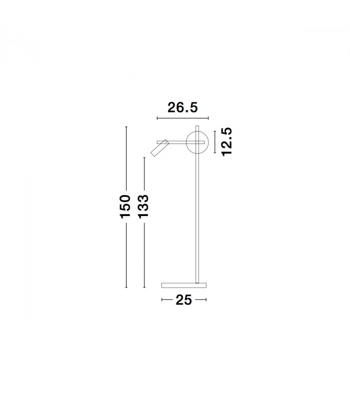 Joline Reading Lamp Sandy Black Metal Aluminium White Opal Glass Switched LED 6W 450Lm 1x3W 200Lm 3200K-7