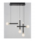 Cayo Integrated LED Pendant Ceiling Light Opal Glass Brass Black Aluminium LED 20W 1000Lm 3000K-3