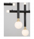 Cayo Integrated LED Pendant Ceiling Light Opal Glass Brass Black Aluminium LED 20W 1000Lm 3000K-5