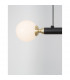 Cayo Integrated LED Pendant Ceiling Light Opal Glass Brass Black Aluminium LED 20W 1000Lm 3000K-6