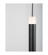 Cayo Integrated LED Pendant Ceiling Light Opal Glass Brass Black Aluminium LED 1x5W 250Lm 3000K-4