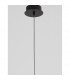 Cayo Integrated LED Pendant Ceiling Light Opal Glass Brass Black Aluminium LED 1x5W 250Lm 3000K-5